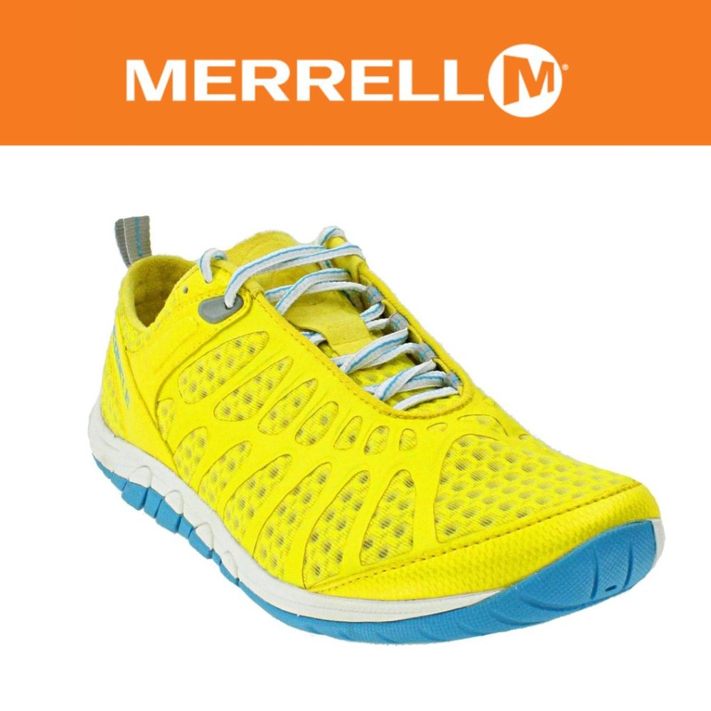 Merrell Yellow and Blue barefoot shoes